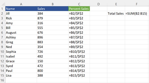 Repeating calculations example, part three