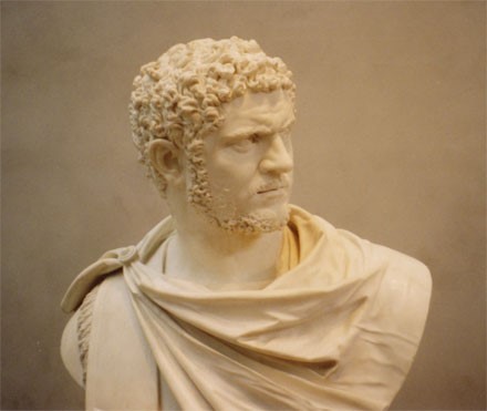 A bust of Caracalla